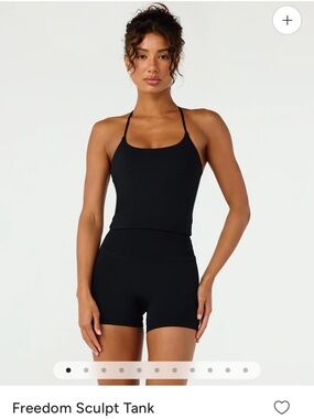 Crop Shop Boutique Black Freedom Sculpt Tank